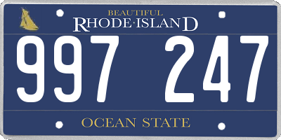 RI license plate 997247