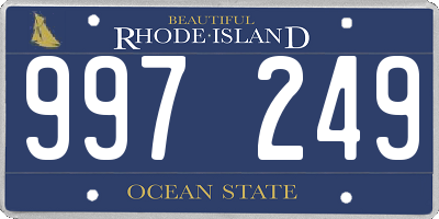 RI license plate 997249