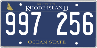 RI license plate 997256