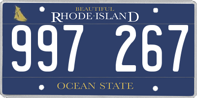 RI license plate 997267