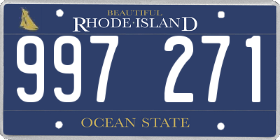 RI license plate 997271