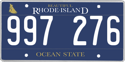 RI license plate 997276