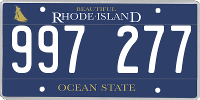 RI license plate 997277