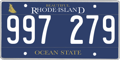 RI license plate 997279