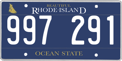 RI license plate 997291