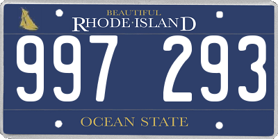 RI license plate 997293