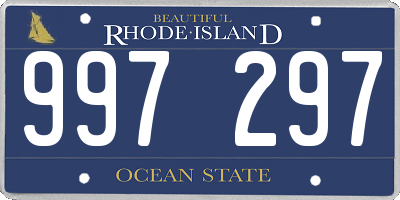 RI license plate 997297