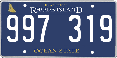 RI license plate 997319