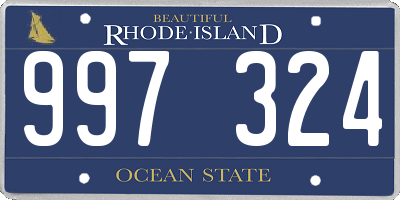 RI license plate 997324