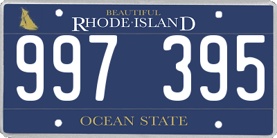 RI license plate 997395