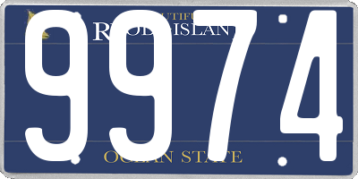 RI license plate 9974