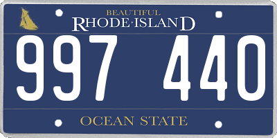 RI license plate 997440