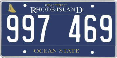 RI license plate 997469