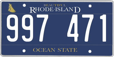 RI license plate 997471