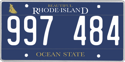 RI license plate 997484