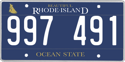 RI license plate 997491