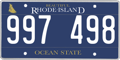 RI license plate 997498