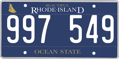 RI license plate 997549