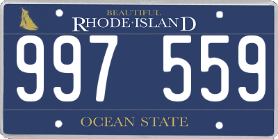 RI license plate 997559