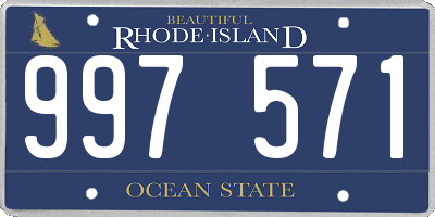 RI license plate 997571