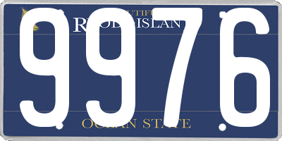 RI license plate 9976