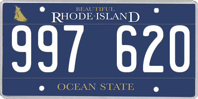 RI license plate 997620