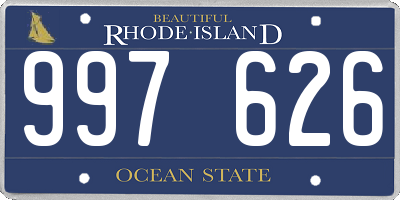 RI license plate 997626