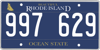 RI license plate 997629