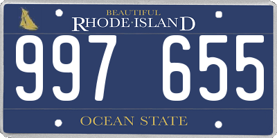 RI license plate 997655