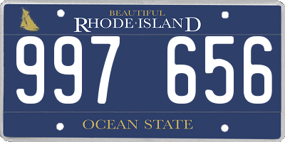 RI license plate 997656