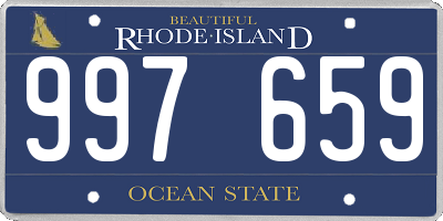 RI license plate 997659