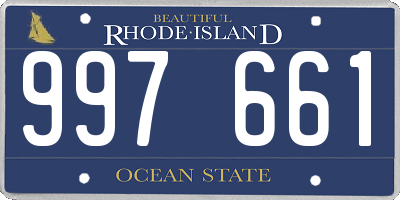 RI license plate 997661