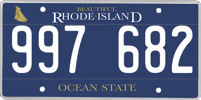 RI license plate 997682