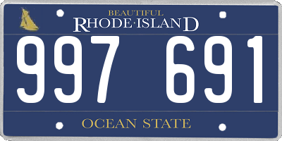 RI license plate 997691