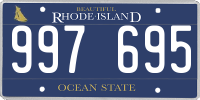 RI license plate 997695