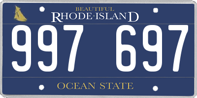 RI license plate 997697