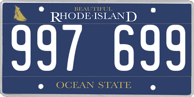 RI license plate 997699