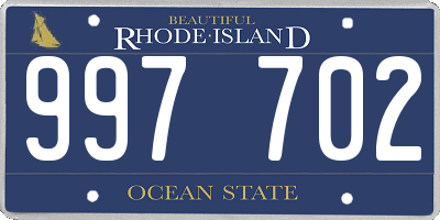 RI license plate 997702