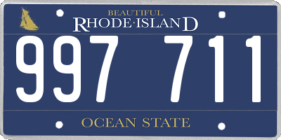 RI license plate 997711