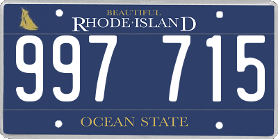 RI license plate 997715