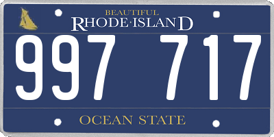 RI license plate 997717