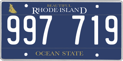 RI license plate 997719