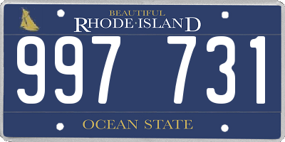 RI license plate 997731