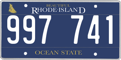 RI license plate 997741