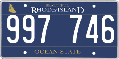 RI license plate 997746