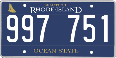 RI license plate 997751