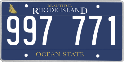 RI license plate 997771