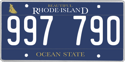 RI license plate 997790