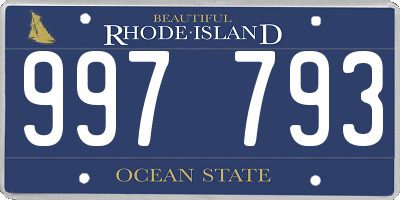 RI license plate 997793