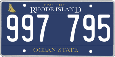 RI license plate 997795